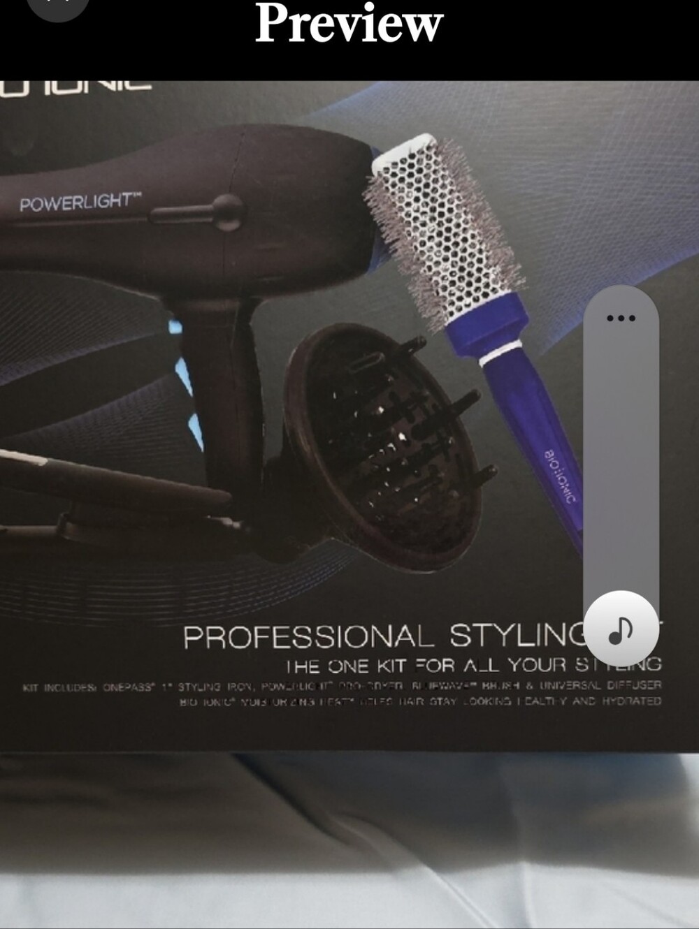 Bio Ionic Nano Ionic MX Professional Styling Kit - Black/Blue